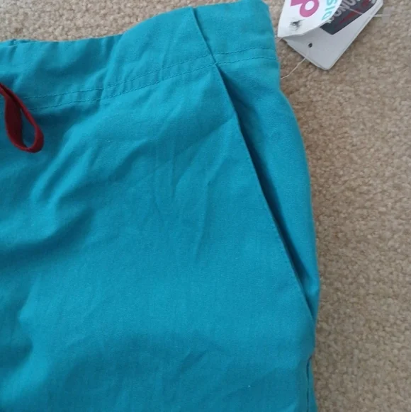 ScrubZone Landau | NEW Women's Teal Flare Scrub Pants Sz TXS (FL) - Picture 5 of 8